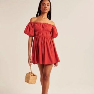 Abercrombie & Fitch Puff Sleve Mini Dress
